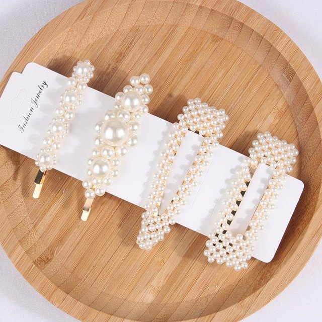 5Pcs/Set Fashion Pearl Hair Clip for Women - Real Store-best quality ...